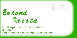 botond krista business card